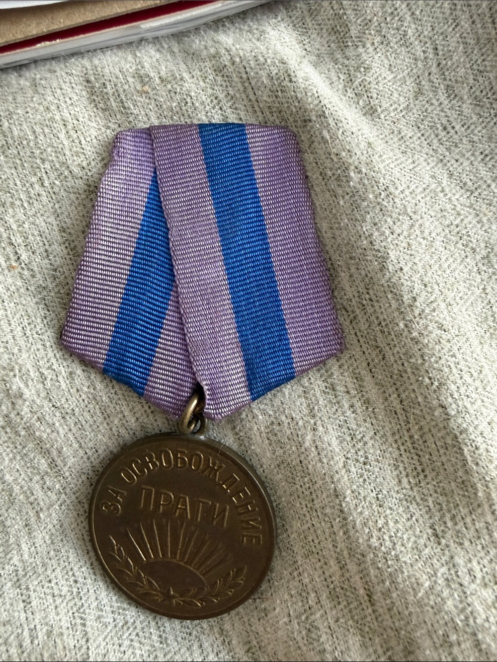 USSR WWII liberation of Prague Medal